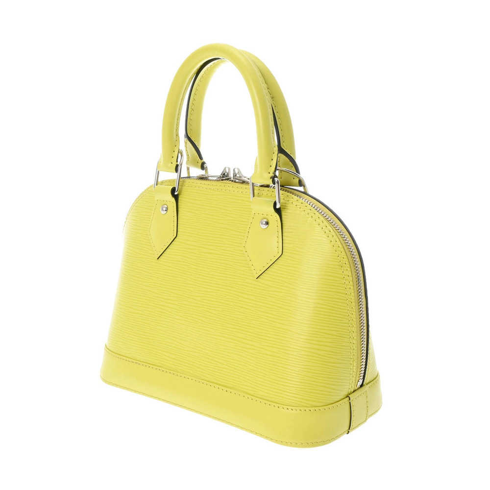 Louis Vuitton Epi Alma Leather Jaune Bag Handbag Cedrat Black